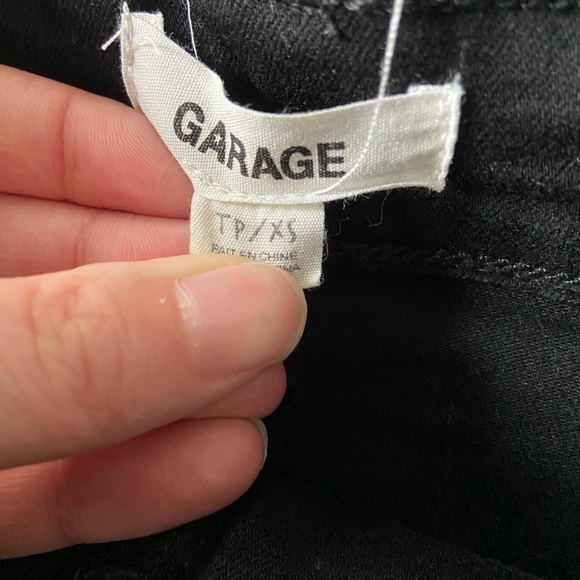 garage black denim skirt - Picture 4 of 4